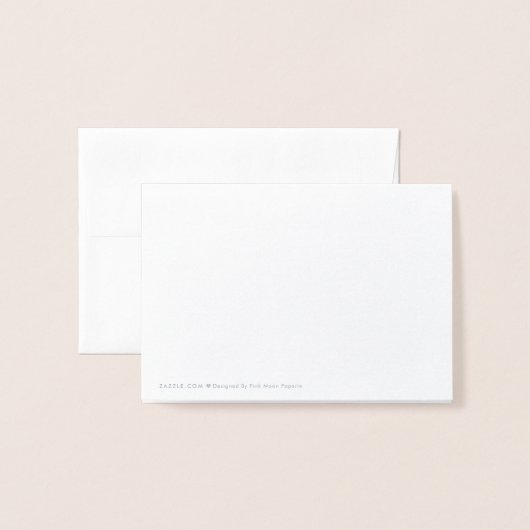 Carte Dorée Enregistrer Notre Date Real Foil Script Style 4 (Derrière avec enveloppe)