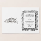 Carte Dorée époque victorienne Art Nouveau Floral (Intérieur)