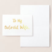 Carte Dorée Épouse bien-aimée... (Affichage)