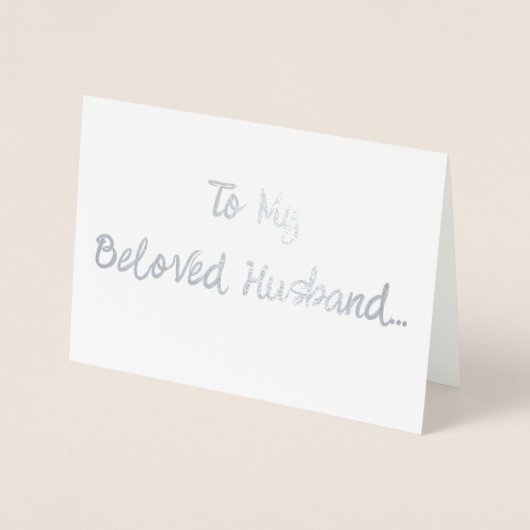 Carte Dorée Époux bien-aimé... (Devant)