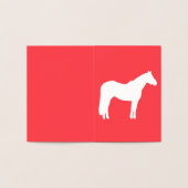 Carte Dorée Equine Business Card Red Professional Looking  (Intérieur)