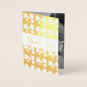 Carte Dorée érable doré - motifs feuillus élégants (Devant)