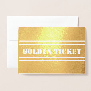 Carte Dorée Et le gagnant est Golden Ticket