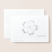 Carte Dorée ETERNAL LOVE Japonais Kanji Texte personnalisé Rea (Derrière avec enveloppe)