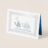 Carte Dorée Étoile de Bethléem Noël de luxe (Devant)