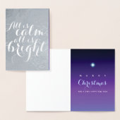 Carte Dorée Étoile nocturne silencieuse (Affichage)