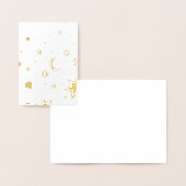 Carte Dorée étoiles d'or. (Affichage)