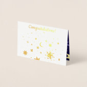 Carte Dorée Étoiles sucrées. (Devant)