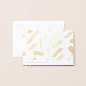 Carte Dorée Étoiles sucrées. (Derrière avec enveloppe)