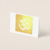 Carte Dorée Expression personnelle du symbole OM (Devant)