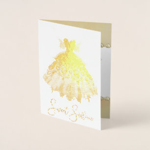 Carte Dorée Fairy Wing Gown   Imaginaire doré magnifique Anniv