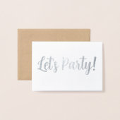 Carte Dorée Faisons la fête ! (Devant avec enveloppe)