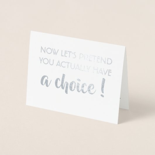 Carte Dorée Faisons semblant - Drôle projet de servante d'info (Devant)