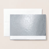 Carte Dorée Faux de champagne à script brossé moderne (Derrière avec enveloppe)