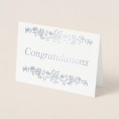 Carte Dorée Félicitations Argent (Devant)