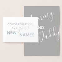 Félicitations aux nouveaux parents Élégante callig