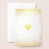 Carte Dorée Félicitations Ballet Dancer Gold Confetti Card (Derrière avec enveloppe)