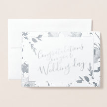 Félicitations de mariage floral à l'aquarelle