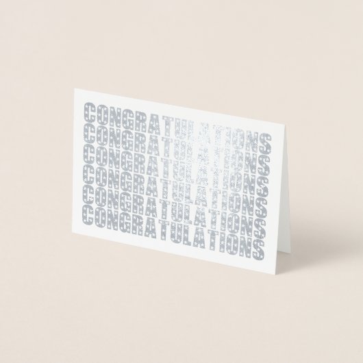 Carte Dorée Félicitations Élégantes Simples (Devant)