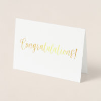 Félicitations Foil Card