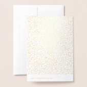 Carte Dorée Félicitations pour la Bat Mitzvah Mazel Tov (Derrière avec enveloppe)