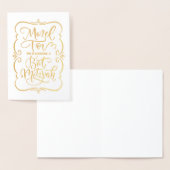 Carte Dorée Félicitations pour la Bat Mitzvah Mazel Tov (Affichage)