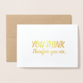 Carte Dorée Félicitations pour la promotion du professeur comp (Devant avec enveloppe)