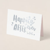 Carte Dorée Félicitations pour votre mariage, heureux pour tou (Devant)