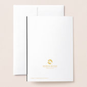 Carte Dorée Félicitations vous avez 65 Foil Card (Derrière avec enveloppe)