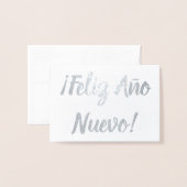 Carte Dorée ¡Feliz Año Nuevo ! (Devant avec enveloppe)
