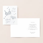 Carte Dorée Fête des mariées de lingerie Merci (Affichage)