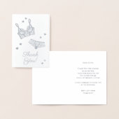 Carte Dorée Fête des mariées de lingerie Merci (Affichage)