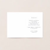 Carte Dorée Fête des mariées de lingerie Merci (Intérieur)