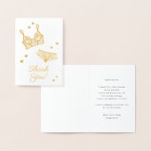 Carte Dorée Fête des mariées de lingerie Merci (Affichage)