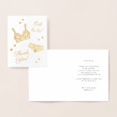 Carte Dorée Fête des mariées de lingerie Merci (Affichage)