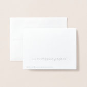 Carte Dorée Fête des mariées Félicitations à Future Mme. (Derrière avec enveloppe)