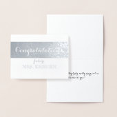 Carte Dorée Fête des mariées Félicitations à Future Mme. (Affichage)