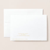 Carte Dorée Fête des mères botaniques modernes Fleur sauvage d (Derrière avec enveloppe)