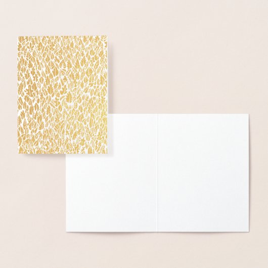 Carte Dorée Feuille d'or (Affichage)