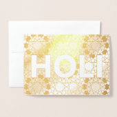 Carte Dorée feuille d'or holi (Devant avec enveloppe)