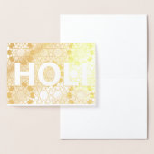 Carte Dorée feuille d'or holi (Affichage)