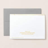 Carte Dorée Feuille tombée (Derrière avec enveloppe)