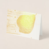 Carte Dorée Feuille tombée (Devant)