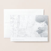 Carte Dorée Feuilles d'automne (Derrière avec enveloppe)