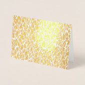 Carte Dorée Feuilles d'automne (Devant)