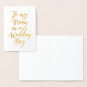 Carte Dorée Fiance Futur marié Salle de mariage (Affichage)