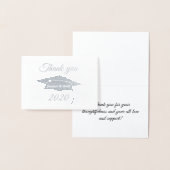 Carte Dorée Fiche de graduation Merci Foil (Affichage)