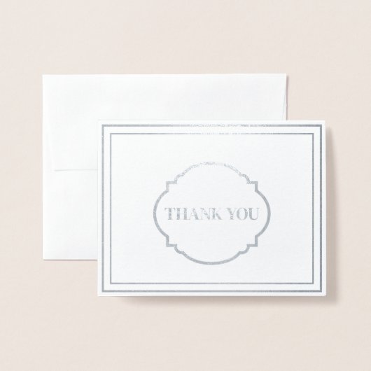 Carte Dorée Fiche Merci (Devant avec enveloppe)