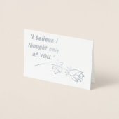 Carte Dorée Fierté et préjugés Citation romantique (Devant)