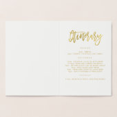 Carte Dorée Fin de semaine de la bachelorette géométrique mode (Intérieur)